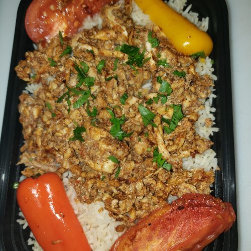 Chicken shawarma plate